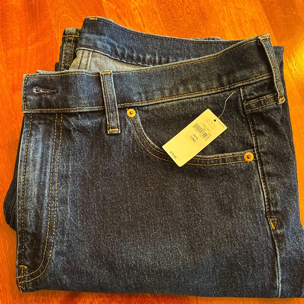 NWT GAP 33/16L- 90s Straight High Rise - Picture 1 of 6